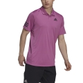 adidas Polo tenisowe Club 3 Stripes #22 fioletowe męskie